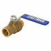 Ball Valve Inline Brass Body 3/4 Pipe