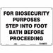 Safety Sign 10 inx14 in Aluminum
