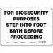 Safety Sign 10 inx14 in Polyethylene