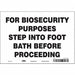 Safety Sign 7 inx10 in Vinyl
