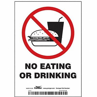 Safety Sign 5 in x 3 1/2 in Vinyl PK25