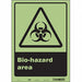 Safety Sign 14 inx10 in Glow Vinyl