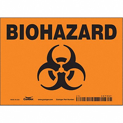 Safety Sign 5 inx7 in Vinyl