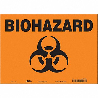 Safety Sign 10 inx14 in Vinyl