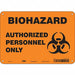 Biohazard Sign 7 in x 10 in Aluminum