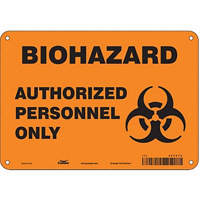 Safety Sign 7 inx10 in Polyethylene