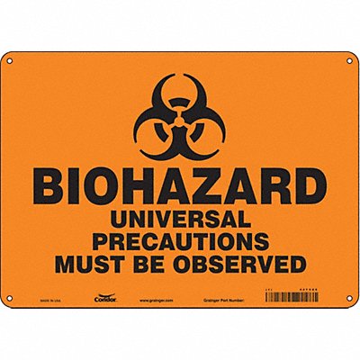 Safety Sign 10 in x 14 in Polyethylene