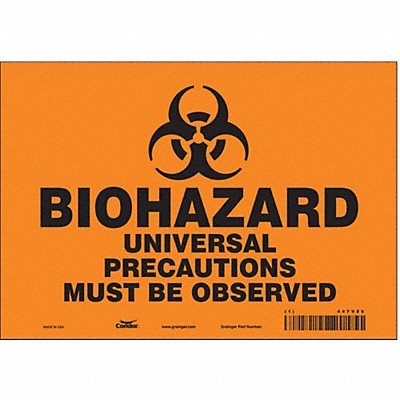 Safety Sign 7 inx10 in Vinyl