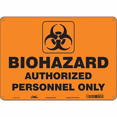 Safety Sign 10 inx14 in Aluminum