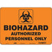 Safety Sign 10 inx14 in Polyethylene