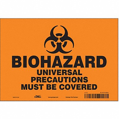 Safety Sign 7 inx10 in Vinyl