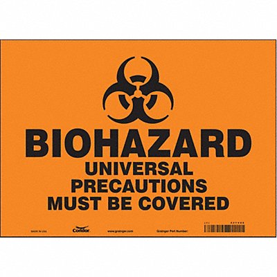 Safety Sign 10 in x 14 in Vinyl