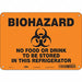 Biohazard Sign 7 in x 10 in Aluminum