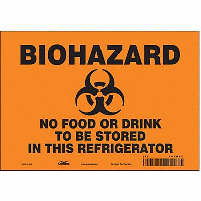 Safety Sign 7 inx10 in Vinyl