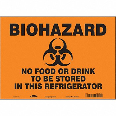 Safety Sign 10 inx14 in Vinyl