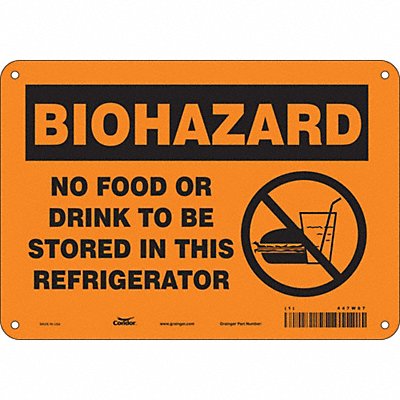 Safety Sign 7 in x 10 in Aluminum