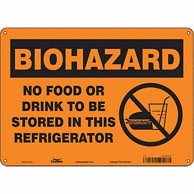 Safety Sign 10 in x 14 in Aluminum
