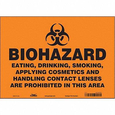 Safety Sign 10 inx14 in Vinyl