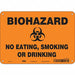 Biohazard Sign 7 in x 10 in Aluminum