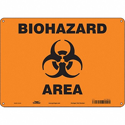 Safety Sign 10 inx14 in Aluminum