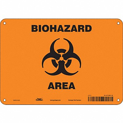 Safety Sign 7 inx10 in Polyethylene