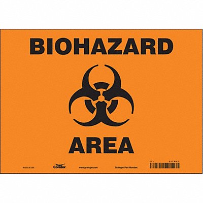 Safety Sign 10 inx14 in Vinyl