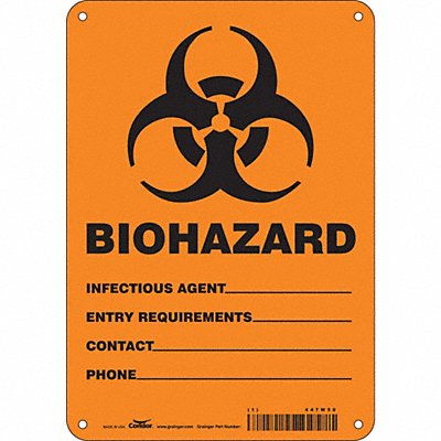 Safety Sign 10 inx7 in Polyethylene