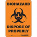 Safety Sign 10 in x 7 in Aluminum
