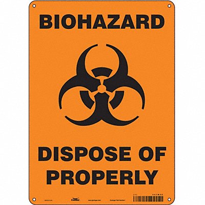 Safety Sign 14 in x 10 in Aluminum