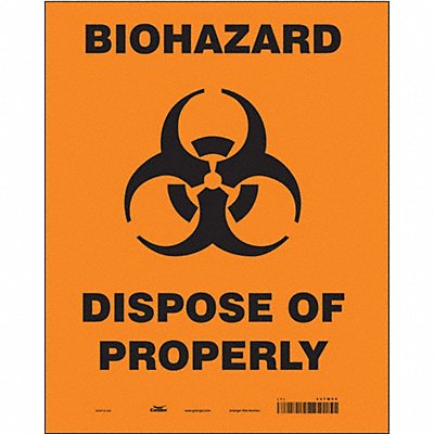 Safety Sign 14 in x 10 in Vinyl