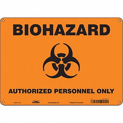 Safety Sign 10 in x 14 in Aluminum