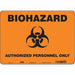 Safety Sign 10 in x 14 in Aluminum