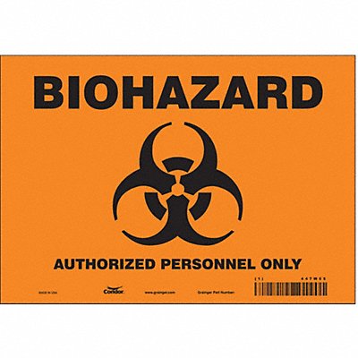 Safety Sign 7 inx10 in Vinyl