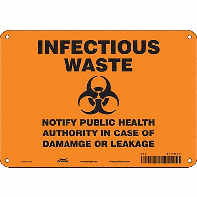 Safety Sign 7 in x 10 in Aluminum