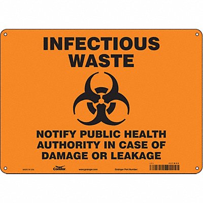 Safety Sign 10 in x 14 in Aluminum