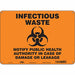 Safety Sign 10 in x 14 in Polyethylene