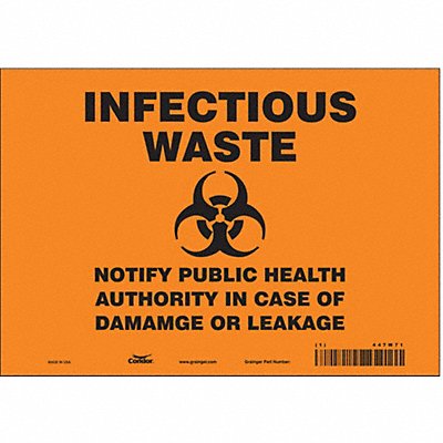 Safety Sign 7 inx10 in Vinyl