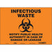 Safety Sign 10 in x 14 in Vinyl
