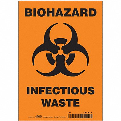 Safety Sign 10 inx7 in Vinyl