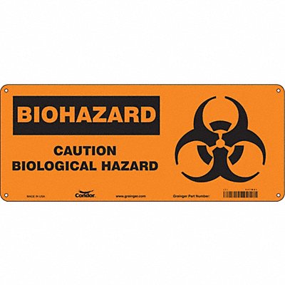 Safety Sign 7 in x 17 in Polyethylene