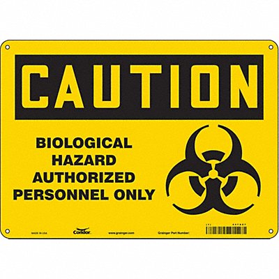 Safety Sign 10 inx14 in Aluminum