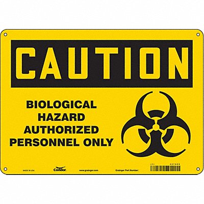 Safety Sign 10 inx14 in Polyethylene