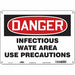 Safety Sign 10 in x 14 in Polyethylene