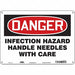 Safety Sign 10 in x 14 in Aluminum