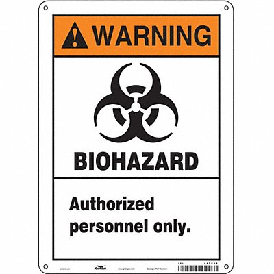 Safety Sign 14 inx10 in Polyethylene