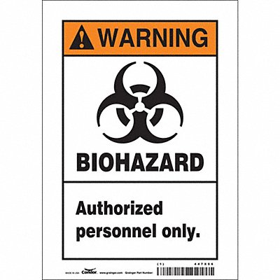 Safety Sign 10 inx7 in Vinyl