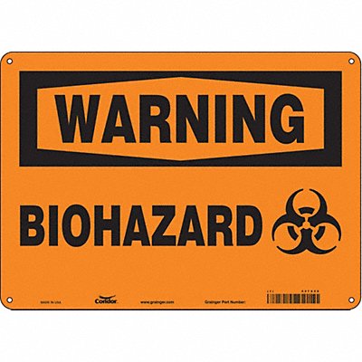Safety Sign 10 inx14 in Aluminum