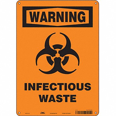 Safety Sign 14 in x 10 in Polyethylene