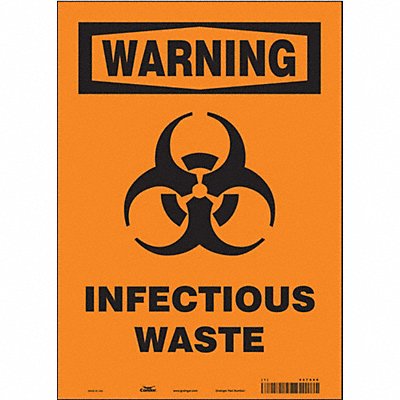 Safety Sign 10 inx7 in Vinyl