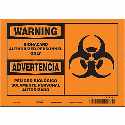 Safety Sign 10 inx7 in Vinyl